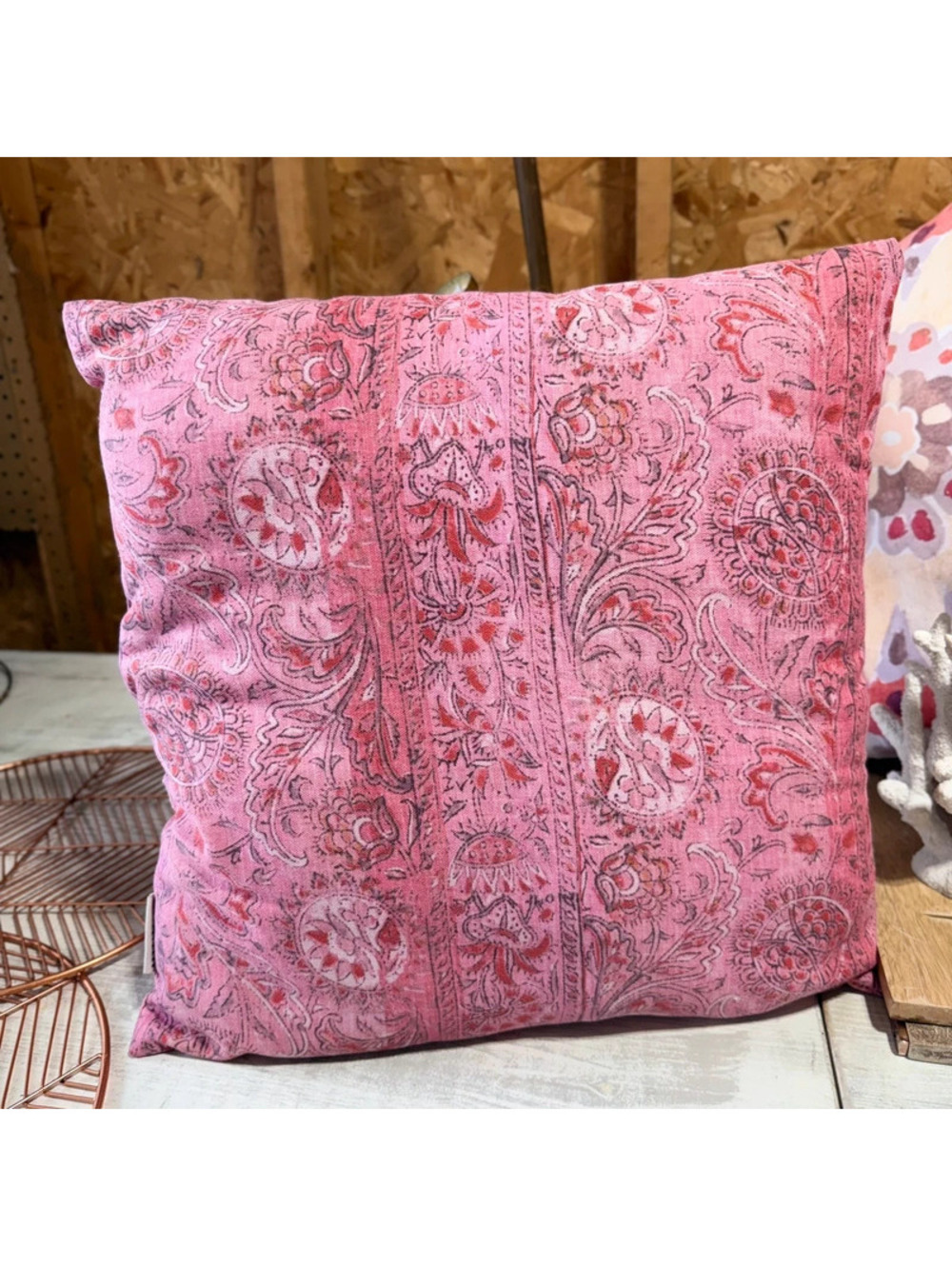 Pottery barn pink outdoor pillow